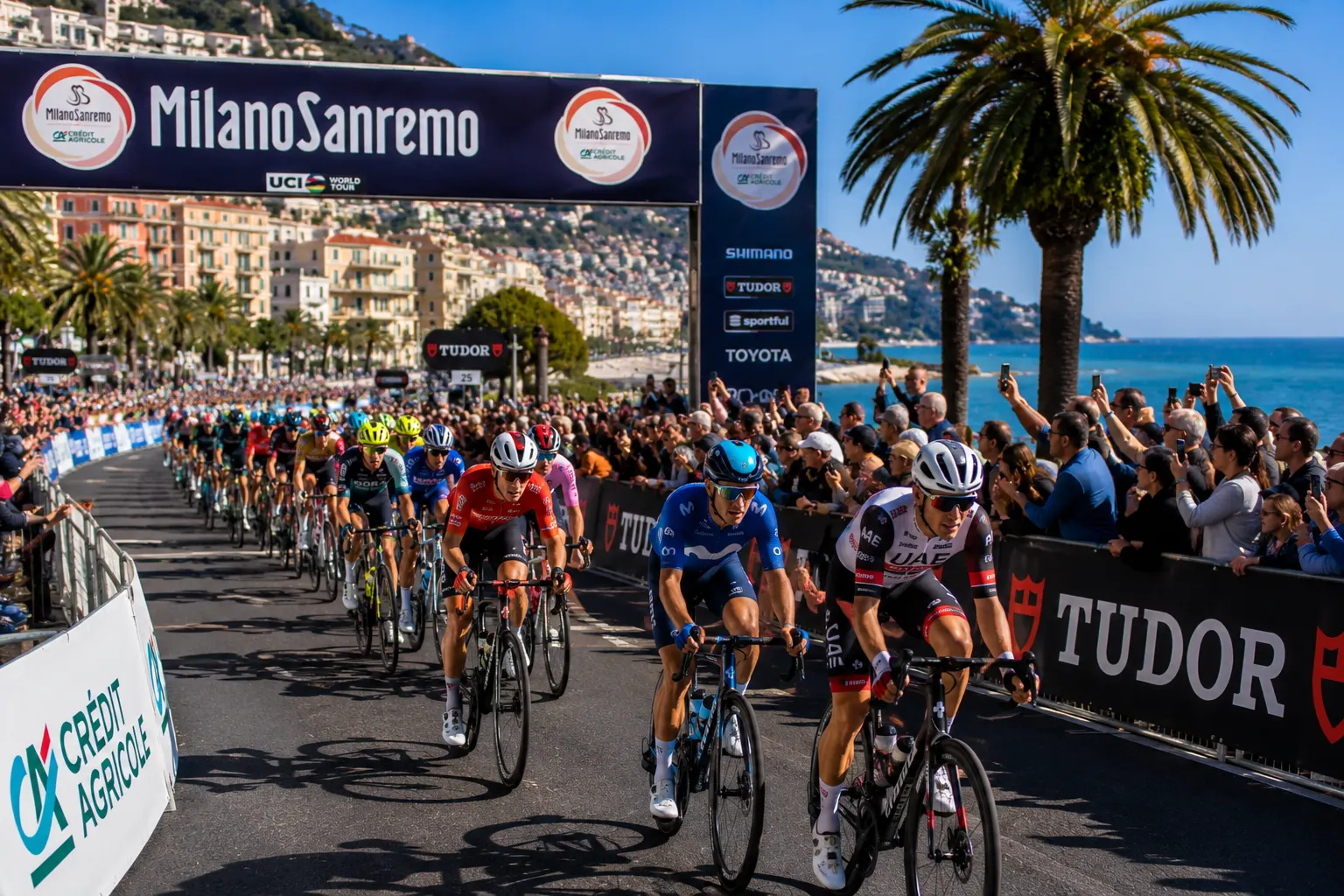 Project illustration for Milano-Sanremo cycling race