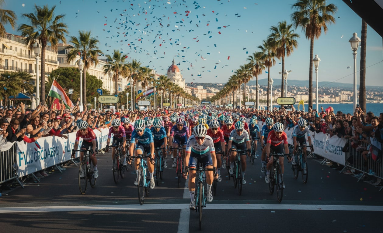 Project illustration for Finish of the women's Tour de France in Nice