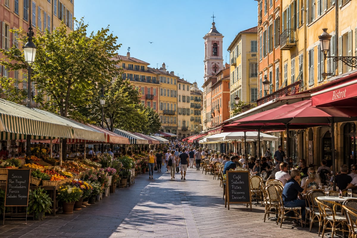 Illustration of Nice Old Town